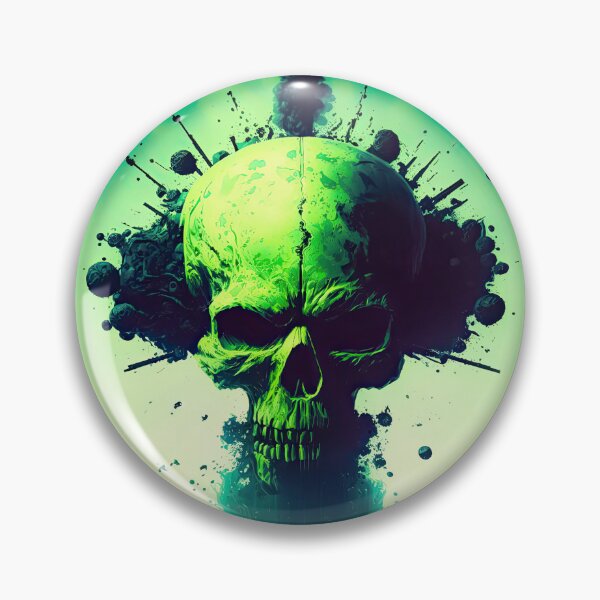 Item preview, Nuclear Skull Explosion - Pale Green designed and sold by Space-Yeti.