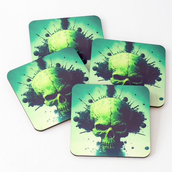 Item preview, Nuclear Skull Explosion - Pale Green designed and sold by Space-Yeti.