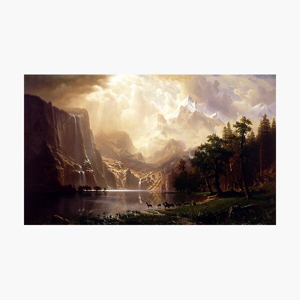 Albert Bierstadt - Among the Sierra Nevada, California Photographic Print