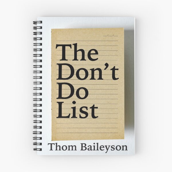 Item preview, THE DON'T DO LIST designed and sold by Rectoryprint.