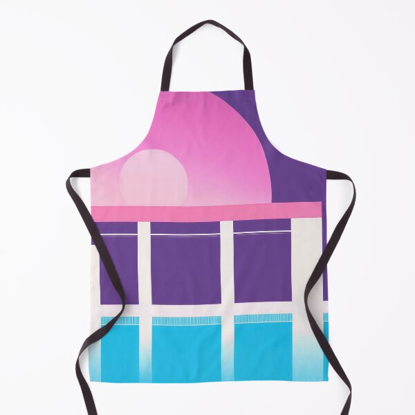 Item preview, Berlin Pool Bauhaus Pastel Gradient Dream Retro Poster designed and sold by PinkNomad.
