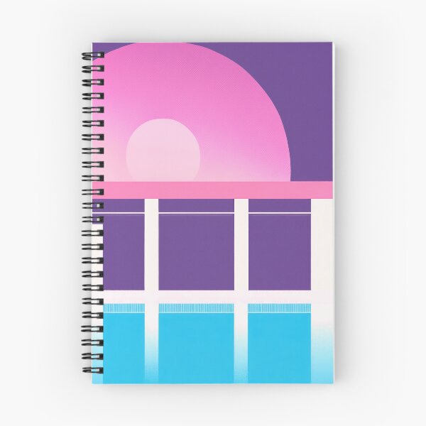 Item preview, Berlin Pool Bauhaus Pastel Gradient Dream Retro Poster designed and sold by PinkNomad.
