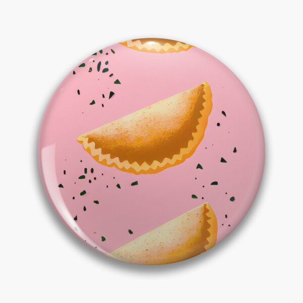 Item preview, Boho Samosas Pink Empanadas Culinary Food Art Retro Poster designed and sold by PinkNomad.