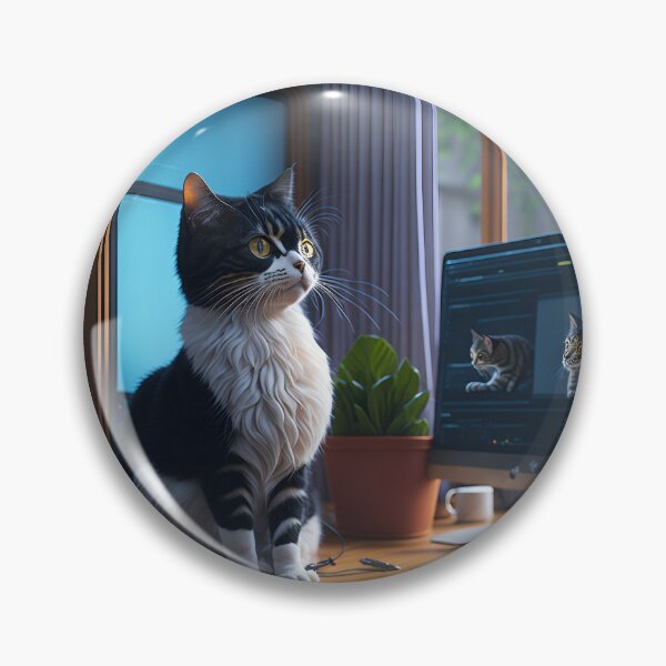 Artikelvorschau, KATZE AM PC-TISCH entworfen und verkauft von ARTSY900.