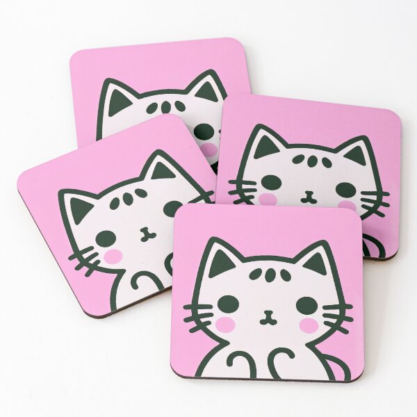 Item preview, Kawaii Kitten Pink Feline Adventure Retro Poster designed and sold by PinkNomad.