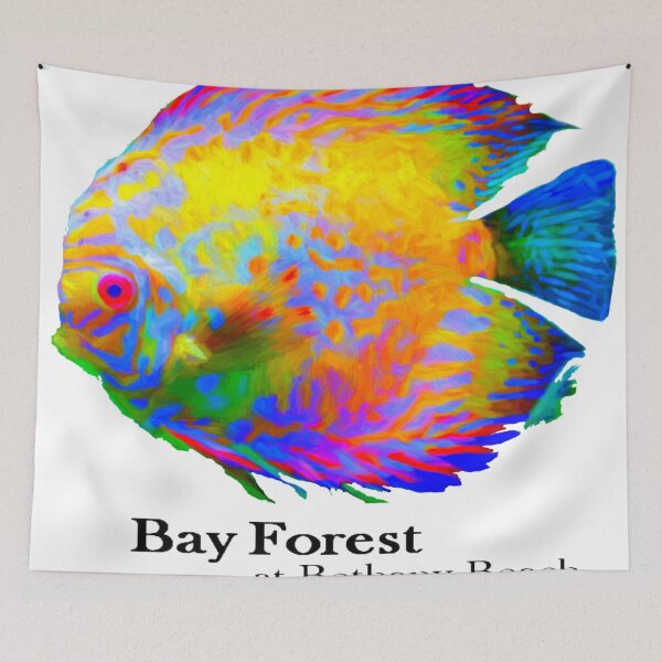 Item preview, Bayforest Clock, "change background color option," by Tom Sachse designed and sold by Tom Sachse.