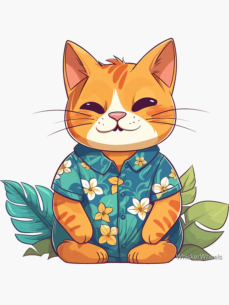 Hawaiian shirt hot sale for cat