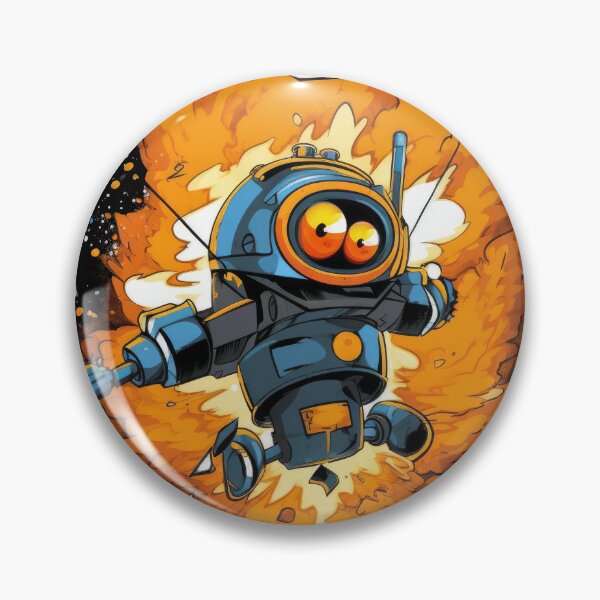 Item preview, Robot Explosion - Wrong Button, Man! designed and sold by Tee-Magination.