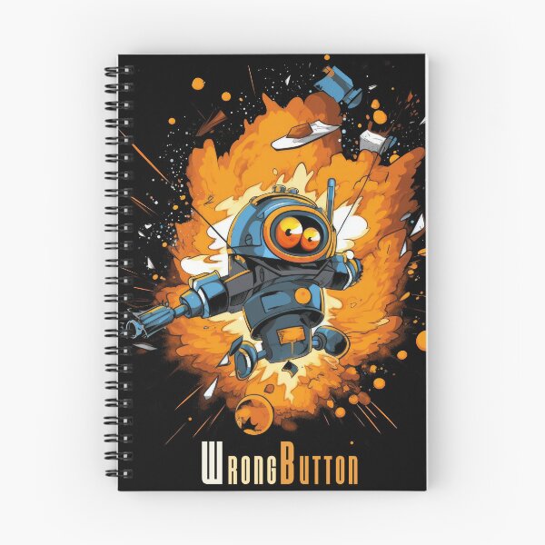 Item preview, Robot Explosion - Wrong Button, Man! designed and sold by Tee-Magination.