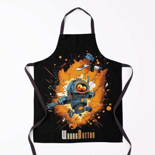 Item preview, Robot Explosion - Wrong Button, Man! designed and sold by Tee-Magination.