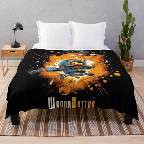 Item preview, Robot Explosion - Wrong Button, Man! designed and sold by Tee-Magination.
