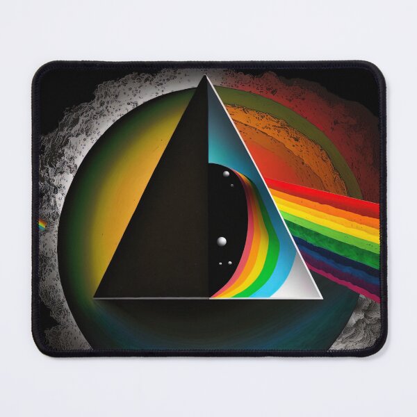 Item preview, Psychedelic illustration of "The Dark Side of The Moon" Feel the rainbow designed and sold by M0thergoose.