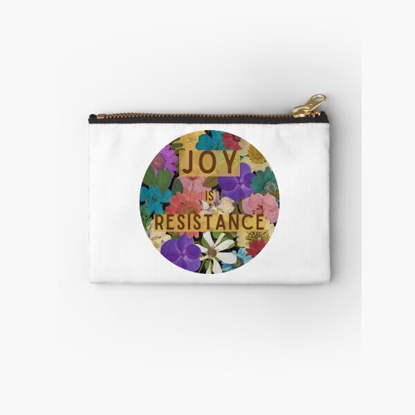 Item preview, Joy Is Resistance - Floral Background designed and sold by CrankyAndJaded.