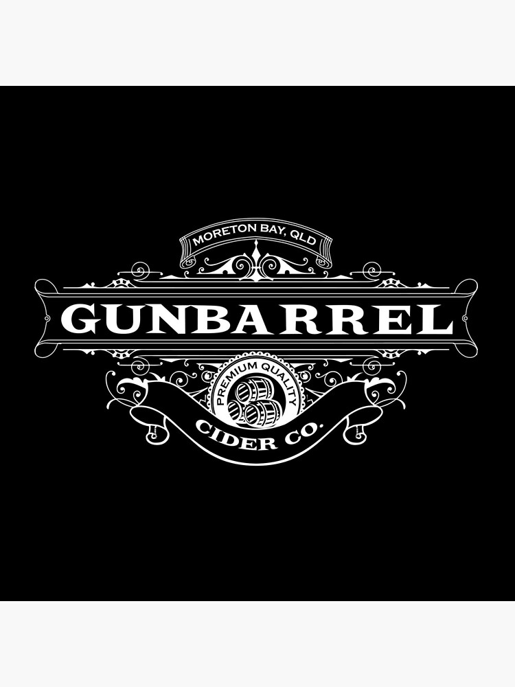 "Gunbarrel Cider Co White logo" Coasters (Set of 4) for Sale by
