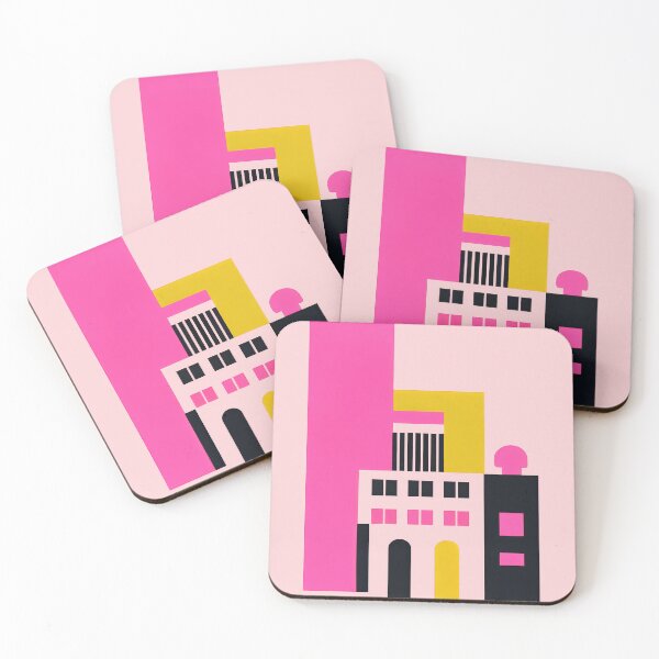 Item preview, Minimalist Amsterdam Vibrant City Art Retro Poster designed and sold by PinkNomad.