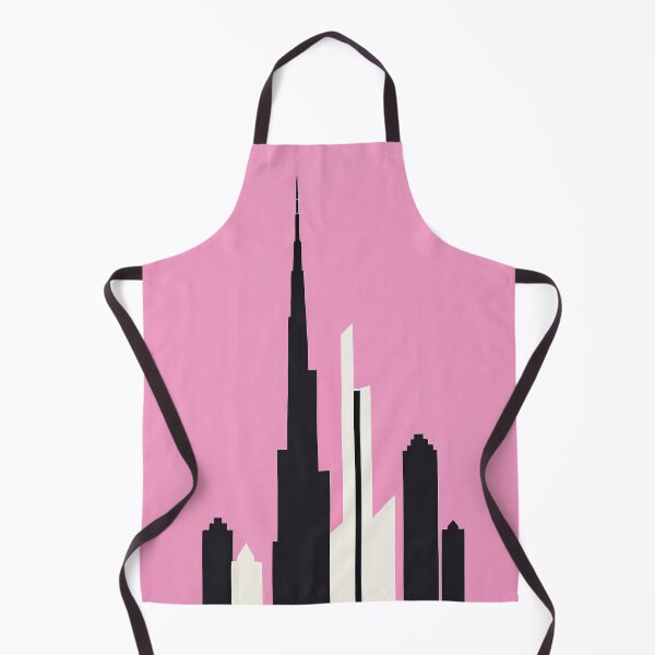 Item preview, Minimalist Burj Khalifa Pink Towering Art Retro Poster designed and sold by PinkNomad.