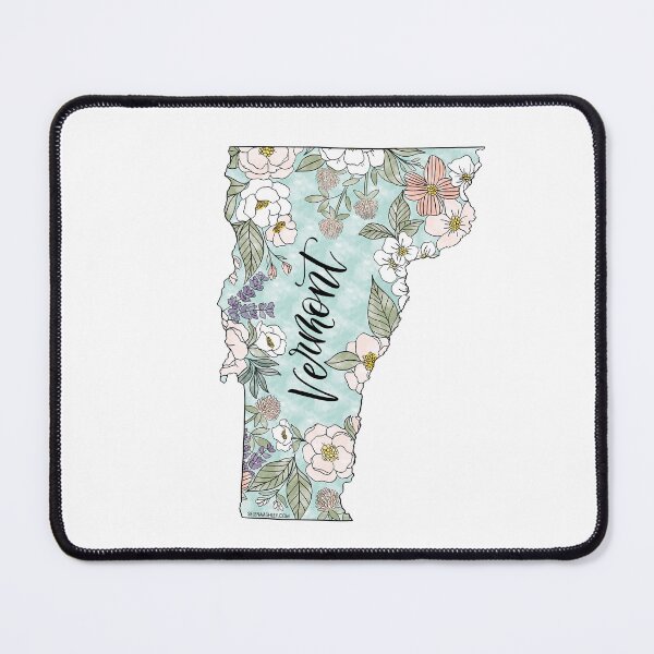 Item preview, Hand drawn Vermont Floral designed and sold by Selena Ashley Designs.