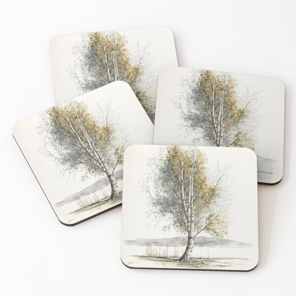 Item preview, tree in the middle of the desert draw with a brush designed and sold by BladiWear.