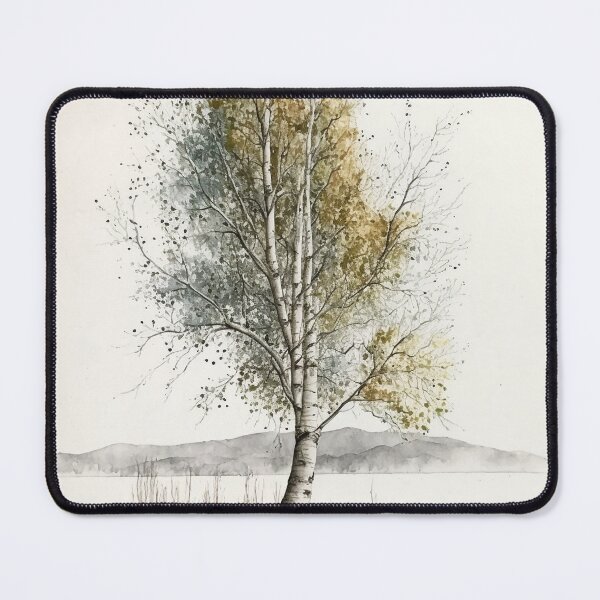 Item preview, tree in the middle of the desert draw with a brush designed and sold by BladiWear.
