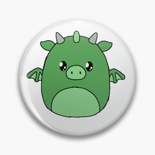 Item preview, Cute green squishy dragon sticker designed and sold by SquishDragonArt.