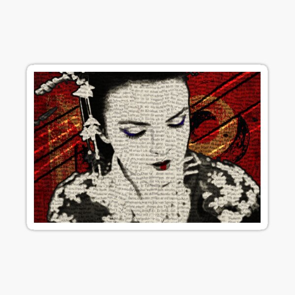 Item preview, Japanese Warrior Geisha portrait  designed and sold by Leila8888.