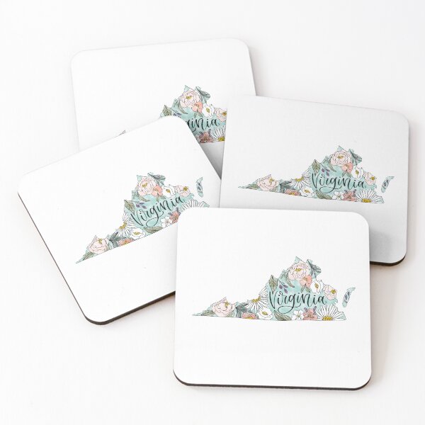 Item preview, Hand drawn Virginia Floral designed and sold by Selena Ashley Designs.