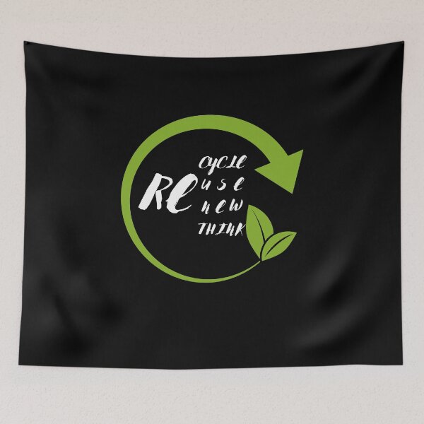 Item preview, Recycle Reuse Renew Rethink designed and sold by mu-art.