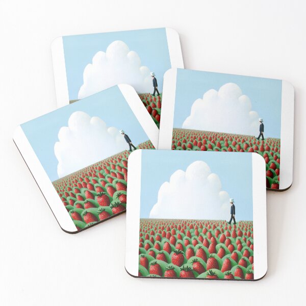 Item preview, Abstract illustration of the Song Strawberry Fields Forever by The Beatles - Walking the field designed and sold by M0thergoose.