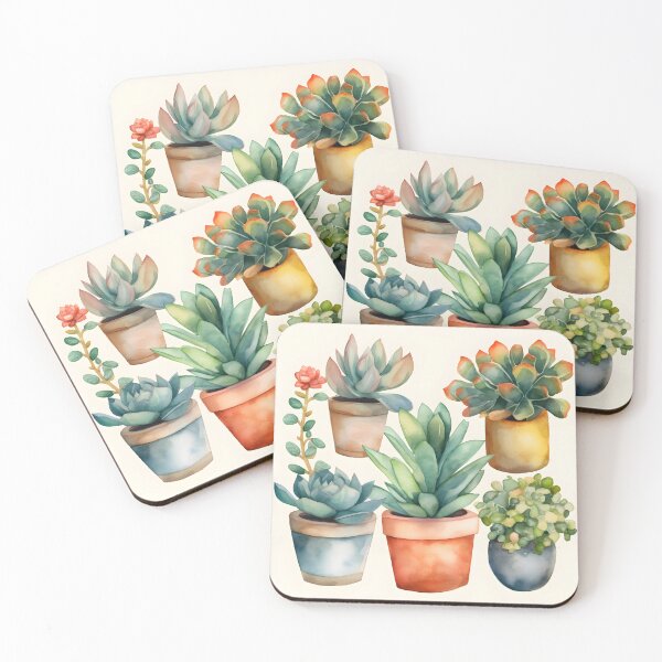Item preview, Crazy Plant Lady | Chic Watercolor Potted Plants designed and sold by cutefashion.