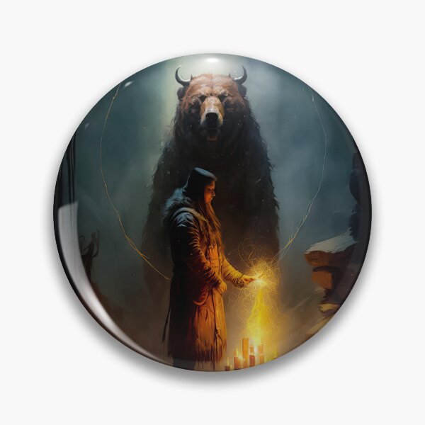 Item preview, Grizzly Bear Spirit and Native American Shaman designed and sold by Space-Yeti.