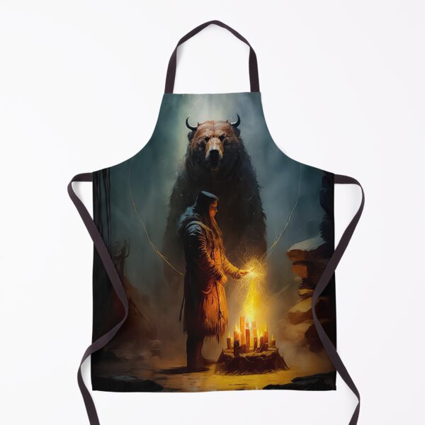 Item preview, Grizzly Bear Spirit and Native American Shaman designed and sold by Space-Yeti.