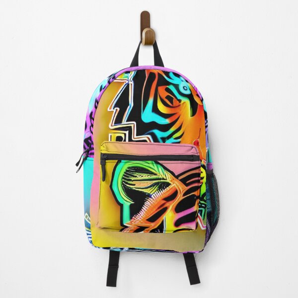 Item preview, Trippy Psychedelic Neon Tigers 7 designed and sold by Benito Del Ray.