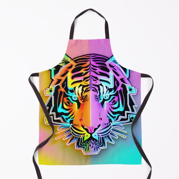 Item preview, Trippy Psychedelic Neon Tigers 7 designed and sold by Benito Del Ray.