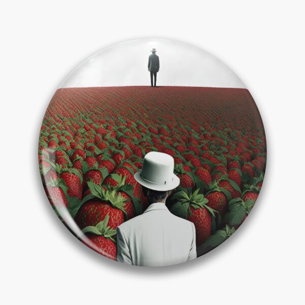 Item preview, Abstract illustration of the Song Strawberry Fields Forever by The Beatles - Stand out in the field designed and sold by M0thergoose.