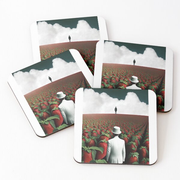 Item preview, Abstract illustration of the Song Strawberry Fields Forever by The Beatles - Stand out in the field designed and sold by M0thergoose.