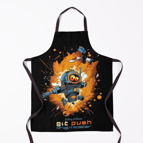 Item preview, Exploding Robot - git push origin master designed and sold by Tee-Magination.
