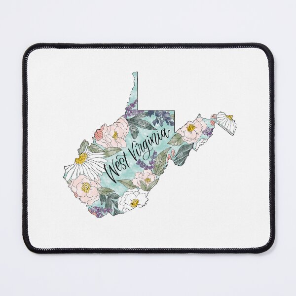 Item preview, Hand drawn West Virginia Floral designed and sold by Selena Ashley Designs.