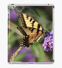 Eastern tiger swallowtail on butterfly bush iPad Case/Skin