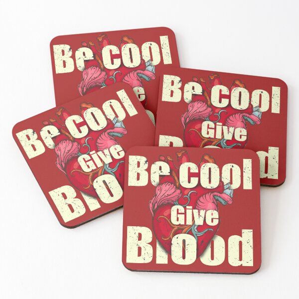 Item preview, Be Cool Give Blood Save Lives Donation designed and sold by Hamza ourdane.