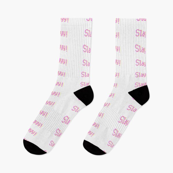 Item preview, Slayyy! Socks  designed and sold by sockpuppet6.