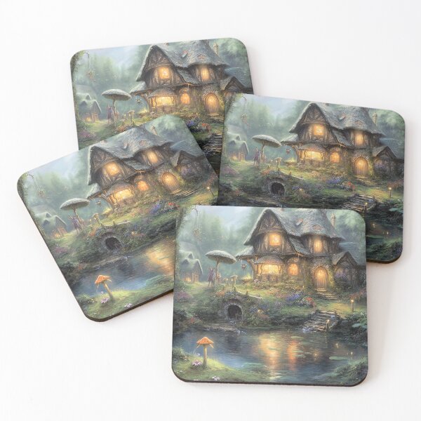 Item preview, Beautiful Cottage Illustrative Art Work designed and sold by Dani Ashbury.