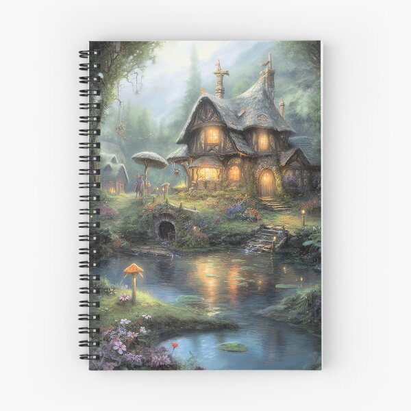 Aperçu de l'œuvre Belle œuvre d'art illustrative de cottage créée et vendue par Dani Ashbury.