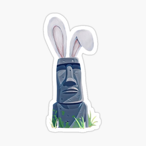 Moai Emoji Stickers for Sale