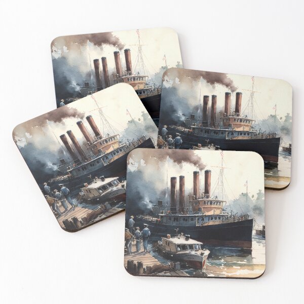 Aperçu de l'œuvre Vie portuaire III créée et vendue par Red-Alien.