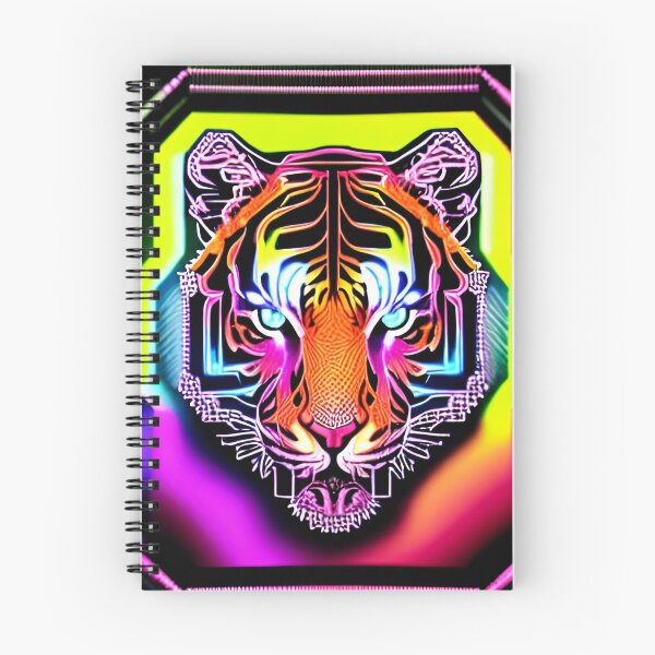Item preview, Trippy Psychedelic Neon Tigers 8 designed and sold by Benito Del Ray.