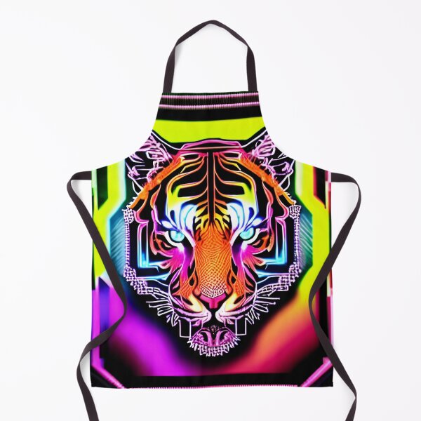 Item preview, Trippy Psychedelic Neon Tigers 8 designed and sold by Benito Del Ray.