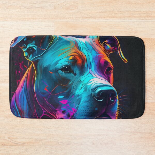 Item preview, Colorful Pittie (7) designed and sold by Pittie Dog Club.