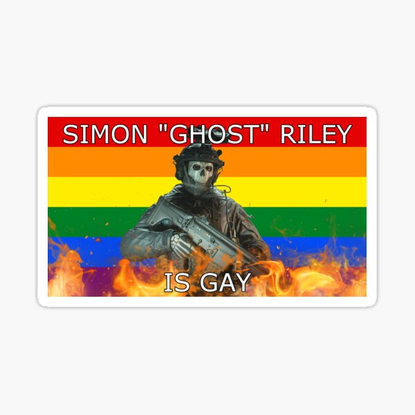 Simon Ghost Riley MW2 Sticker for Sale by Bop Smelik