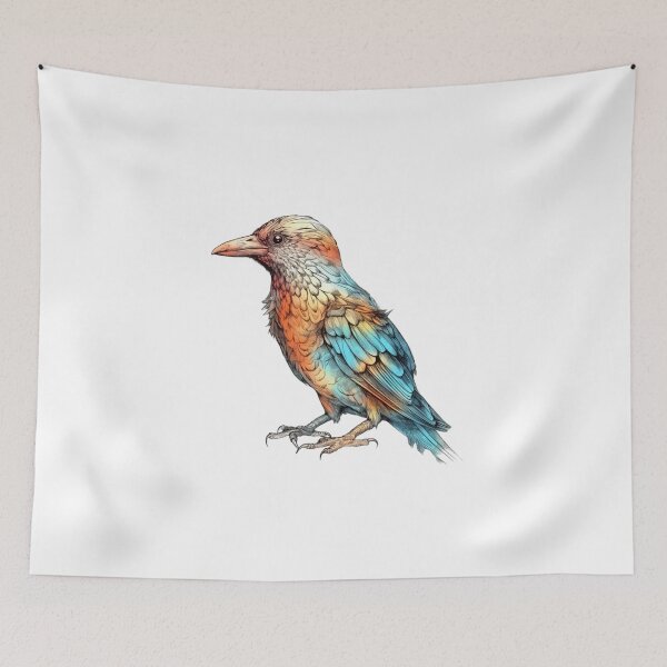Item preview, Beautiful Bird illustration  designed and sold by HandCraftedArt.