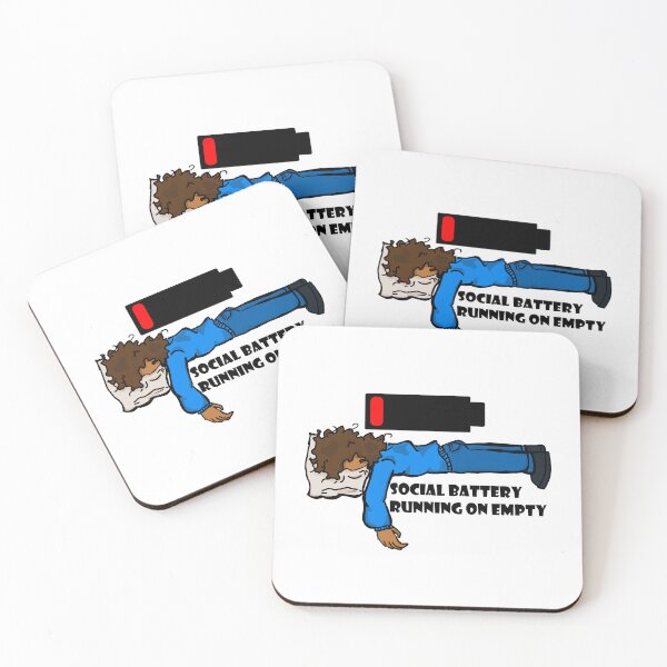 Item preview, Social Battery Running on Empty designed and sold by Zbmarie.